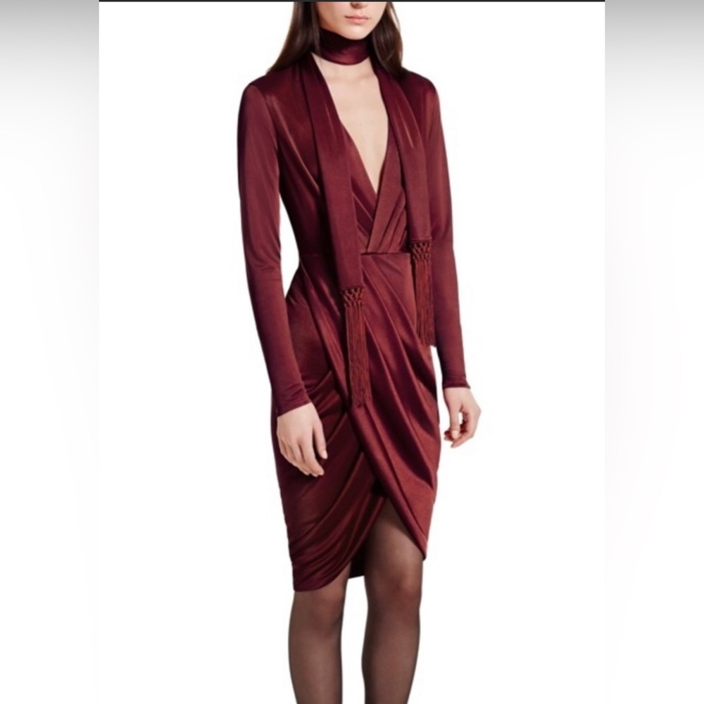 Altuzarra For Target Burgundy Long Sleeve Dress